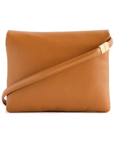 Marni Prisma Mini Pochette Bag - Brown