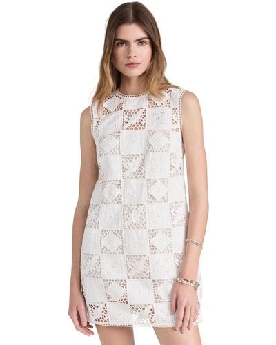 Sea Melia Embroidery Tank Dress 1 - White