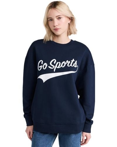 FAVORITE DAUGHTER Go Sports Sweatshirt - Blue
