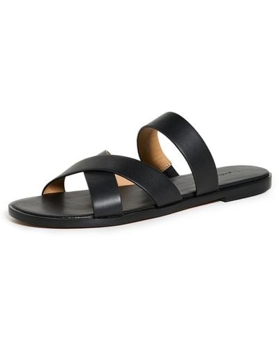 Madewell The Mena Slide Sandals - Black