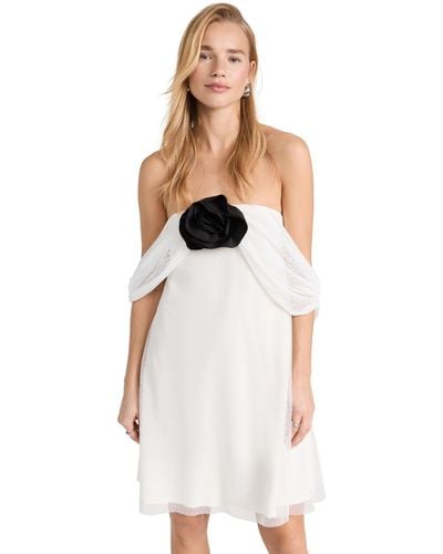 BERNADETTE Daffodil Short Dress - White
