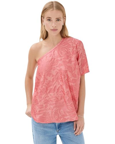 Rosie Assoulin Roie Aouin One Ared Bandit Top - Pink