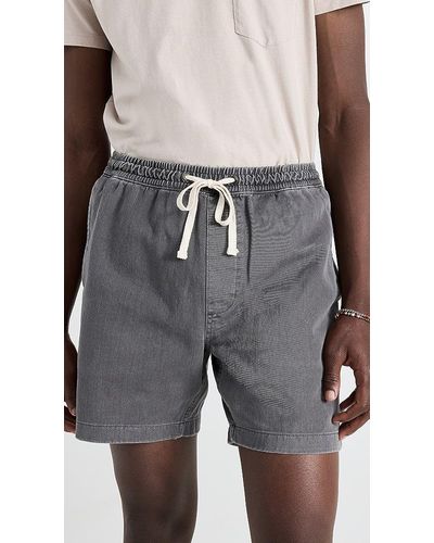 Madewell 6.5 Cotton Everywear Shorts - Gray