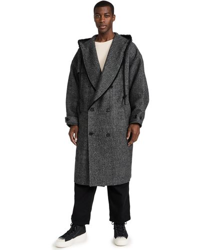 JW Anderson Hooded Trench Coat - Black
