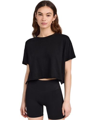Year Of Ours Yos Cropped Tee - Black