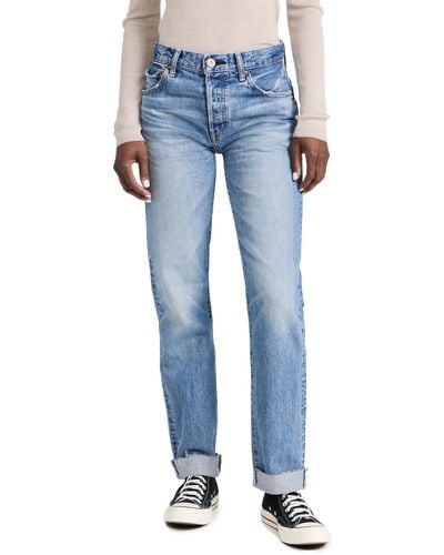 Moussy Mv Seagraves Straight Jeans - Blue