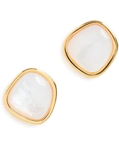 Lizzie Fortunato Bay Studs In Mother-of-pearl - Multicolor