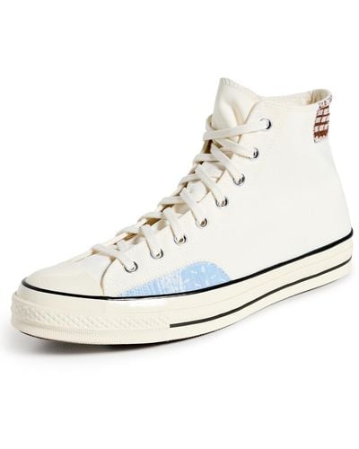 Converse Chuck 70 Sneakers Egret/lt. Blue/tawnyowl - White
