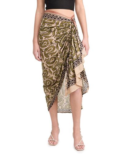Guadalupe Asterisco Pareo Skirt - Natural