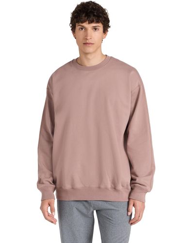 Reigning Champ Reigning Chap Idweight Terry Reaxed Crew Neck Weathirt Deert Roe - Multicolor