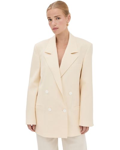 Rohe Double Breasted Blazer - Natural