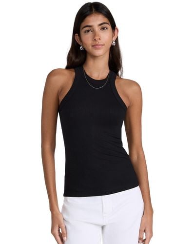 WSLY Wy Rivington Ribbed Tank Back - Black