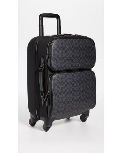 COACH Charter Wheeled Carry-on In Signature Canvas - Black