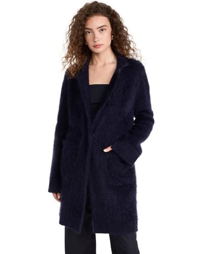 Lisa Yang Aaron Cardigan Cashmere Coat - Blue