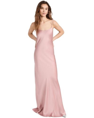 Victoria Beckham Cami Floor Length Dress - Pink