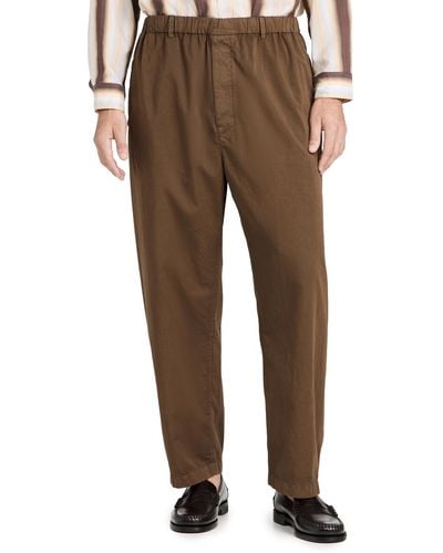 Lemaire Eaire Reaxed Pants - Brown