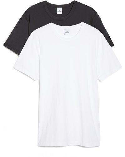 Reigning Champ Reigning Chap Ightweight Jerey T-hirt 2 Pack White/back - Black