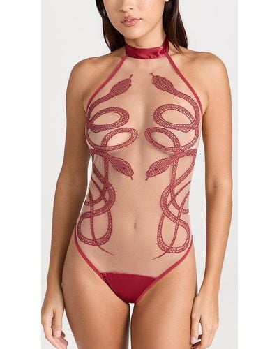 Thistle & Spire Medusa Bodysuit - Red