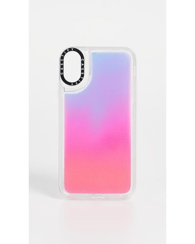 Casetify Flame Neon Sand Iphone Case - Pink