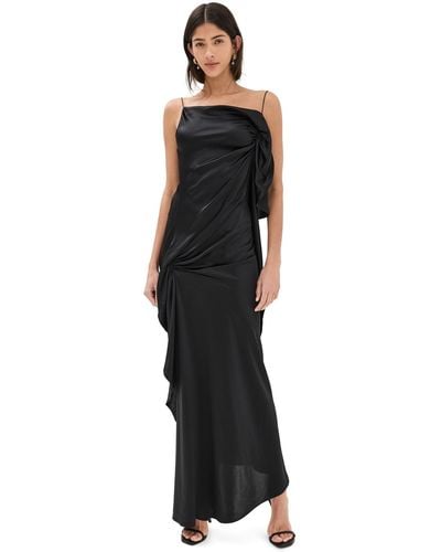 Christopher Esber Cusco Silk Drape Cami Dress - Black