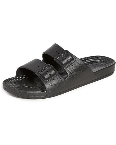 FREEDOM MOSES Moses Two Band Slides - Black