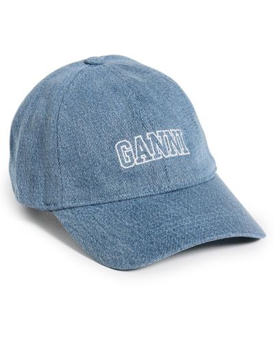 Ganni Cap Hat - Blue