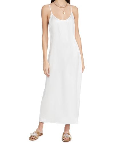 La Perla Long Slip Dress - White