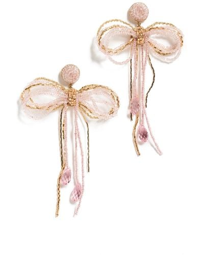 Deepa Gurnani Coquette Earrings - Pink