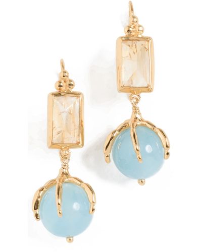 Chan Luu Aquamarine Drops Earrings - Multicolor