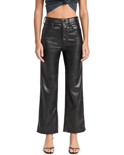 Mother The Rambler Zip Ankle Jeans - Black