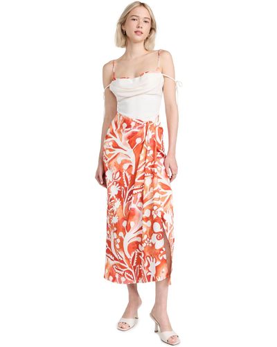 Rosie Assoulin Sarong, But So Right Dress - Red