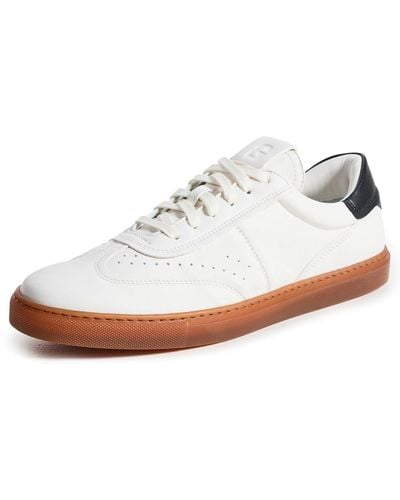 GREATS Charlie Low Top Leather Sneakers - White