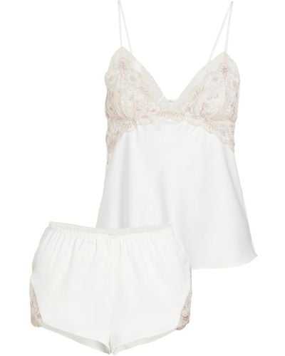 Gabby Charmeuse Cami Set with Lace