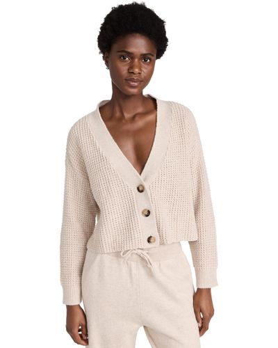 Eberjey The Cropped Cardigan - Natural