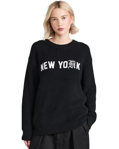 R13 New York Boyfriend Weater - Black