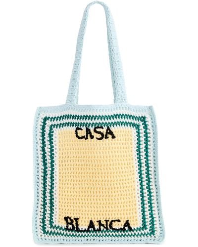 Casablancabrand Cotton Crochet Bag - White