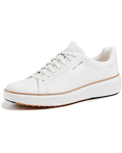 Cole Haan Grandpro Topspin Golf Shoes - White