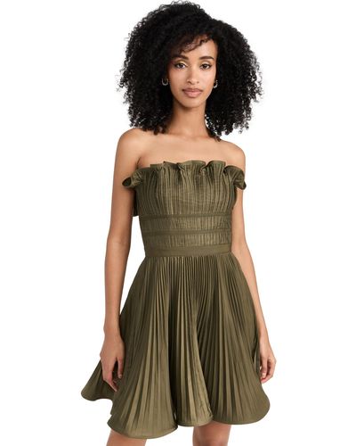 AMUR Lorena Strapless Mini Dress - Green
