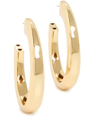 Luv Aj The Architectural Statement Hoops - Metallic