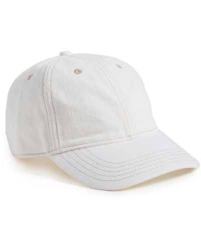 Madewell Denim Baseball Hat - White