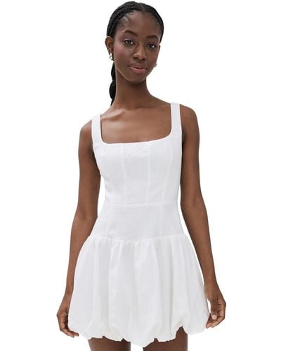 Reformation Delia Linen Dress - White