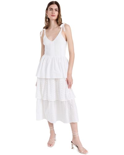 En Saison Croix Midi Dress - White