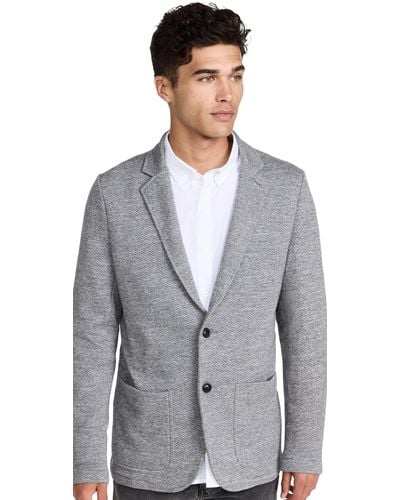 Faherty Inlet Knit Blazer - Gray