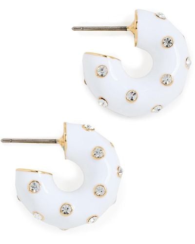 Roxanne Assoulin Twinkle Twinkle Chubbie Earrings In White - Multicolour