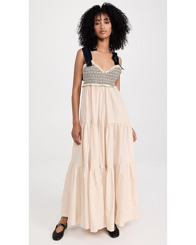 Free People Bluebell Solid Maxi - Natural