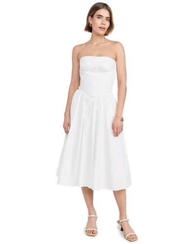 Amanda Uprichard Aanda Uprichard Strapess Hoand Dress - White
