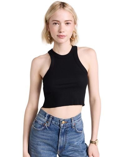 WSLY Wly The Rivington Cropped Tank - Black