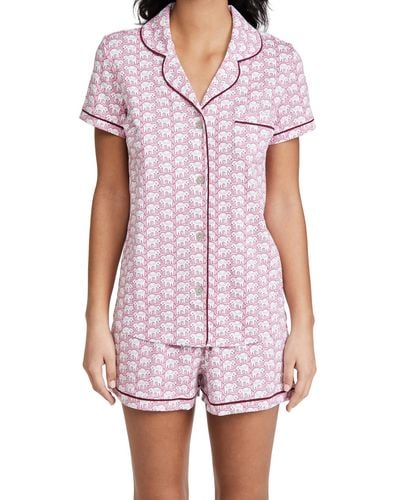 Roberta Roller Rabbit Hathi Polo Pyjama Set - Pink