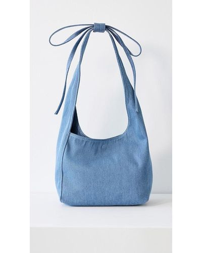 Reformation Small Vittoria Shoulder Bag - Blue