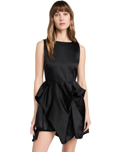 JW Anderson Peplum Bustier Dress - Black